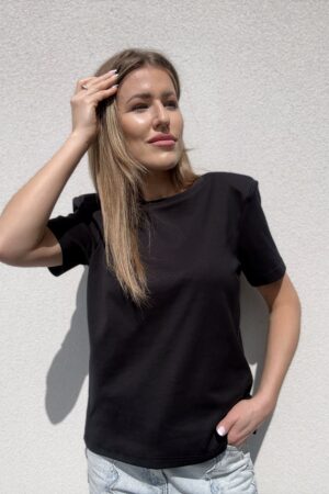T-SHIRT BLACK PUFF